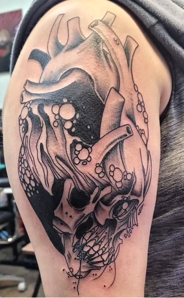 Illustrative tattoo by Seth Wood - Cursed Ink Society artistry